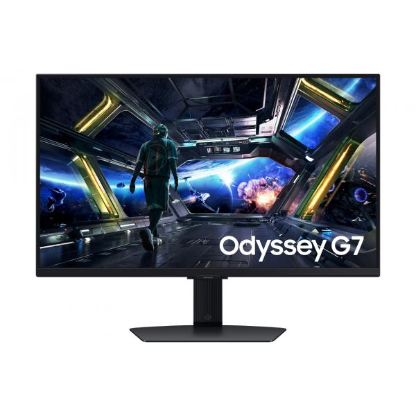 Samsung S27DG702EU Monitor PC 68,6 cm [27] 3840 x 2160 Pixel 4K Ultra HD LED Nero (Samsung Odyssey G7 S27DG702EU - G70D Series - LED monitor - Smart - gaming - 27 - 3840 x 2160 4K UHD [2160p] @ 144 Hz - Fast IPS - 350 cd/m - 1000:1 - DisplayHDR 400 -...