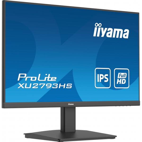 Iiyama ProLite XU2793HS-B7 Monitor PC 68,6 cm [27] 1920 x 1080 Pixel Full HD LED Nero (iiyama ProLite XU2793HS-B7 - LED monitor - 27 - 1920 x 1080 Full HD [1080p] @ 100 Hz - IPS - 300 cd/m? - 1300:1 - 1 ms - HDMI, DisplayPort - speakers - black, matt...