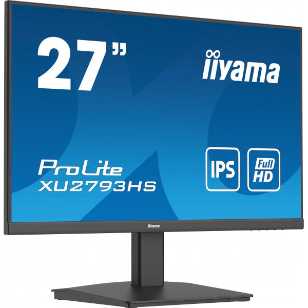 Iiyama ProLite XU2793HS-B7 Monitor PC 68,6 cm [27] 1920 x 1080 Pixel Full HD LED Nero (27 IPS-panel, - 1920x1080@100Hz, 300cd/m?, - Speakers, HDMI, DisplayPort, 1ms [MPRT] - Warranty: 36M)IiyamaXU2793HS-B7