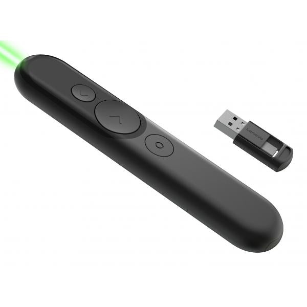 Lenovo Eingabegerte puntatore wireless Bluetooth/RF Nero (Lenovo Laser Plug and Play Rechargeable Presentation Remote - Black)Lenovo0195892111450GXH1Q30398