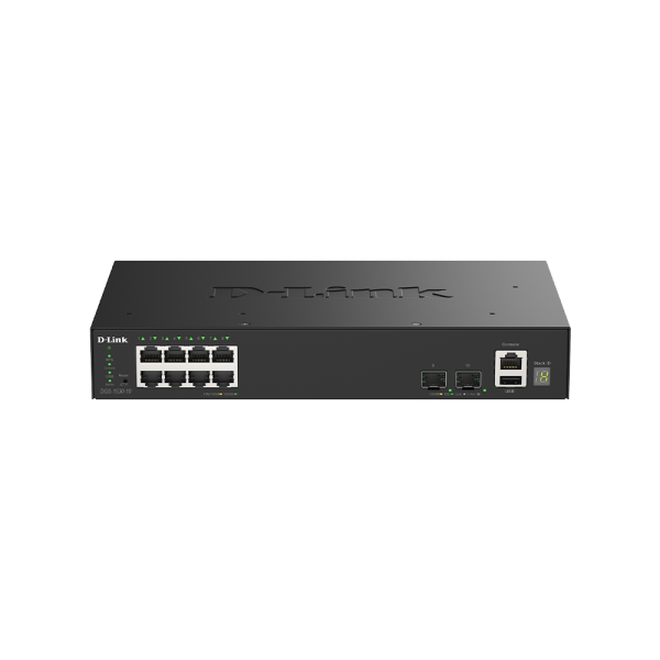 D-Link DGS-1530-10 Gestito L2 Gigabit Ethernet [10/100/1000] Nero (10-PORT 1G SMART STACK SWITCH - 2X 10G SFP+ 8X 1G LAN)D-link0790069474644DGS-1530-10/E