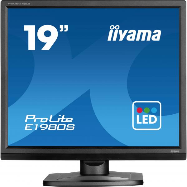 Iiyama ProLite E1980S-B1 Monitor PC 48,3 cm [19] 1280 x 1024 Pixel VGA LED Nero (19 ProLite E1980S-B1 Monitor - 19 Black LED Monitor DisplayPort and HDMI)Iiyama4948570125418E1980S-B1