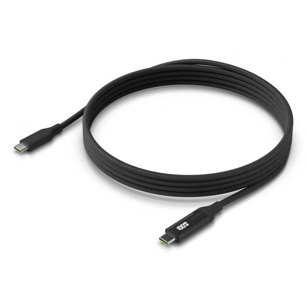 Ubiquiti UACC-Cable-USB-100W-2M-BK cavo USB USB C 0,48 Gbit/s Nero, Grigio (Braided power and data cable - with a double-sided charge - display. 2M - Warranty: 24M)Ubiquiti0810084696224UACC-CABLE-USB-100W-2M-BK