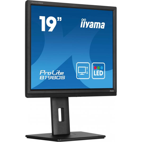Iiyama ProLite B1980S-B1 Monitor PC 48,3 cm [19] 1280 x 1024 Pixel VGA LED Nero (iiyama ProLite B1980S-B1 computer monitor 48.3 cm [19'] 1280 x 1024 pixels VGA LED Black)Iiyama4948570125425B1980S-B1