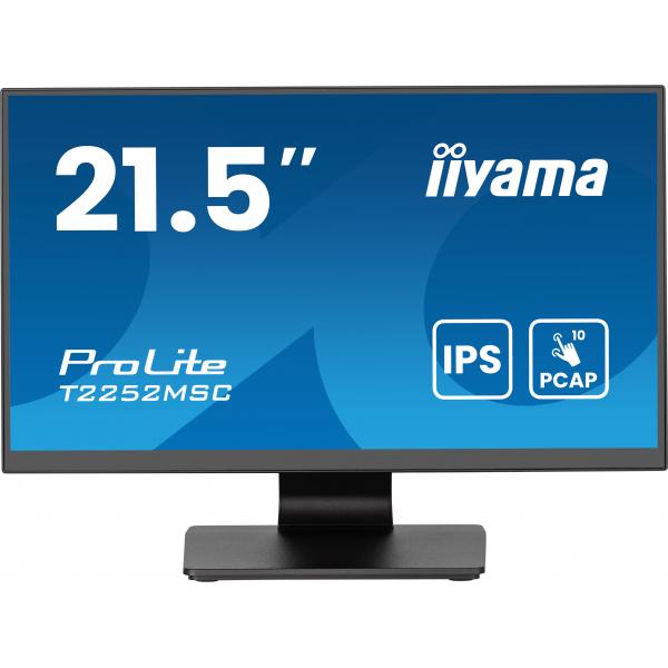 Iiyama ProLite T2252MSC-B2AG Monitor PC 54,6 cm [21.5] 1920 x 1080 Pixel Full HD LCD Touch screen Nero (21.5 T2252MSC-B2AG Touch Monitor - 21.5 Black Touchscreen Monitor Full HD DisplayPort USB and HDMI)Iiyama4948570125180T2252MSC-B2AG