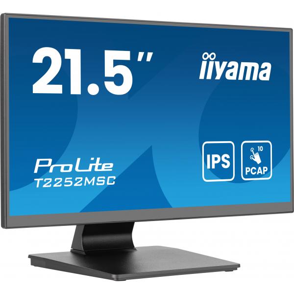 Iiyama ProLite T2252MSC-B2AG Monitor PC 54,6 cm [21.5] 1920 x 1080 Pixel Full HD LCD Touch screen Nero (iiyama ProLite T2252MSC-B2AG 21.5' 10pt touch)Iiyama4948570125180T2252MSC-B2AG