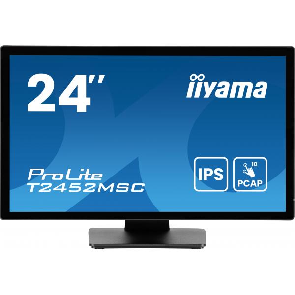 Iiyama ProLite T2452MSC-B1AG Monitor PC 60,5 cm [23.8] 1920 x 1080 Pixel Full HD LED Touch screen Nero (iiyama ProLite T2452MSC-B1AG - LED monitor - 24 [23.8 viewable] - touchscreen - 1920 x 1080 Full HD [1080p] - IPS - 400 cd/m? - 1000:1 - 14 ms - H...