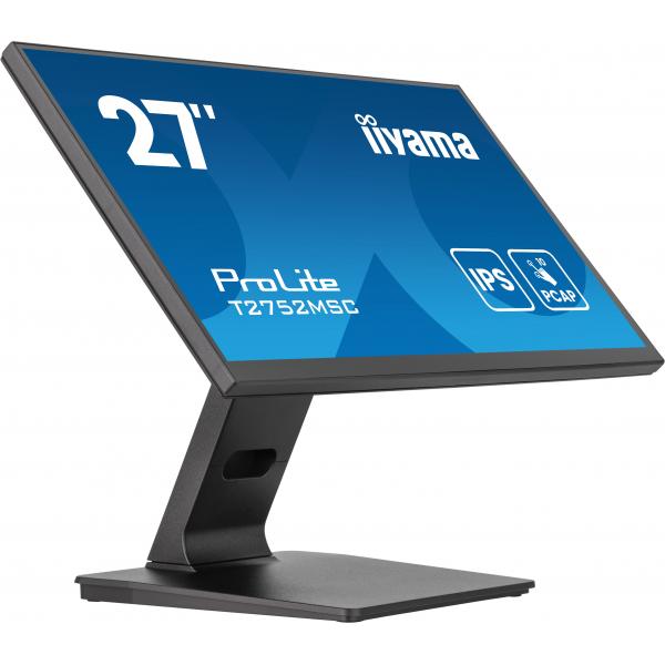 Iiyama ProLite T2752MSC-B1AG Monitor PC 68,6 cm [27] 1920 x 1080 Pixel Full HD LED Touch screen Nero (27 T2752MSC-B1AG Touchscreen Monitor - 27 Black Touchscreen Monitor Full HD DisplayPort USB and HDMI)Iiyama4948570125203T2752MSC-B1AG