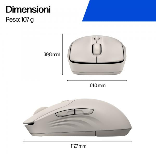 HP Mouse wireless silenzioso 400 (400 Quiet PUP Wireless Mouse - Warranty: 12M)HpAZ7B7AA