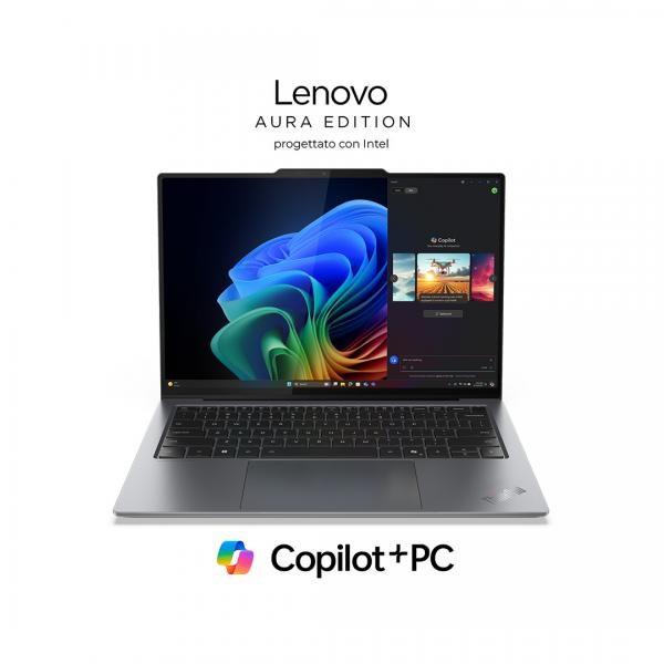 Lenovo ThinkPad X9-14 Gen 1 Copilot+ PC Intel Core Ultra 7 258V Computer portatile 35,6 cm [14] WUXGA 32 GB LPDDR5x-SDRAM 1 TB SSD Wi-Fi 7 [802.11be] Windows 11 Pro Italiano Grigio (ThinkPad X9-14 G1, Intel Core Ultra 7 258V [LPE-cores up to 3.70GHz,...