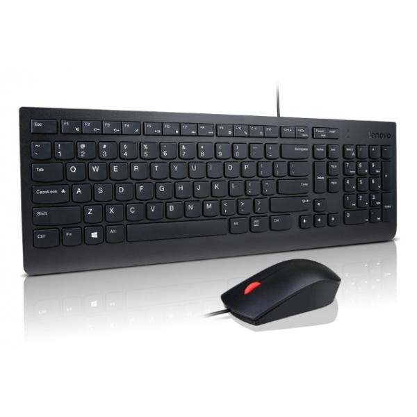 Lenovo 4X31R64420 tastiera Mouse incluso Universale USB Italiano Nero (Lenovo Essential Wired Combo - Set mouse e tastiera - layout a 2,5 zone - USB - QWERTY - italiana - nero - confezione brown box)Lenovo01958921151134X31R64420