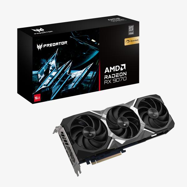 Acer Predator BiFrost Radeon RX 9070 OC 16GB AMD GDDR6 (VGA Acer Predator BiFrost AMD RX 9070)Acer4711474226631DP.Z4GWW.P01