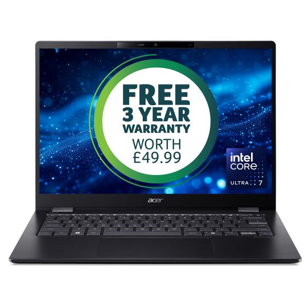 Acer TravelMate P6 14 AI TM P6 U7-256V 16GB 512GB 14 W11P Intel Core Ultra 7 Computer portatile 35,6 cm [14] WQXGA+ LPDDR5x-SDRAM SSD Wi-Fi 7 [802.11be] Windows 11 Pro Nero (ACER TRAVEL P6 U7-256V 16/512 W11P) - Versione UKAcer4711474433770NX.BJLEK.001