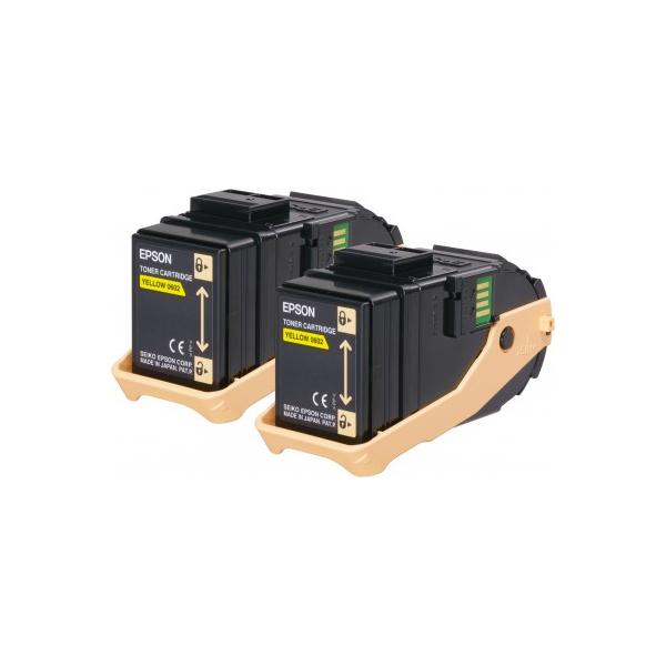 Epson Toner Giallo [conf.doppia] (AL-C9300N DOUBLE PACK TONER CART YEL)EpsonC13S050606