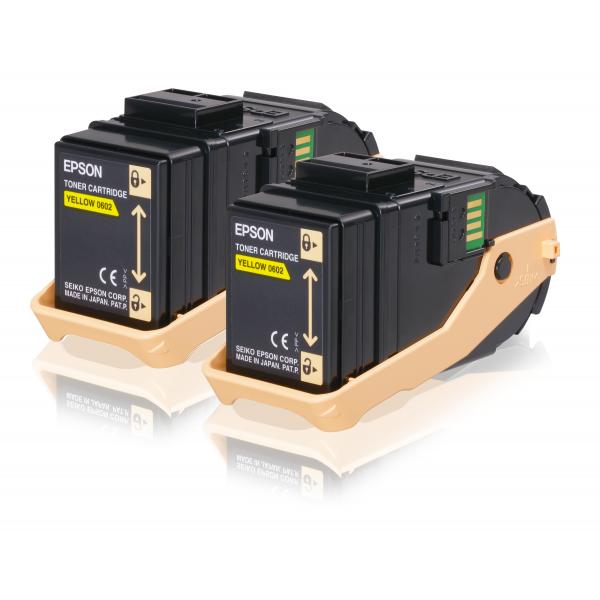Epson Toner Giallo [conf.doppia] (AL-C9300N DOUBLE PACK TONER CART YEL)EpsonC13S050606