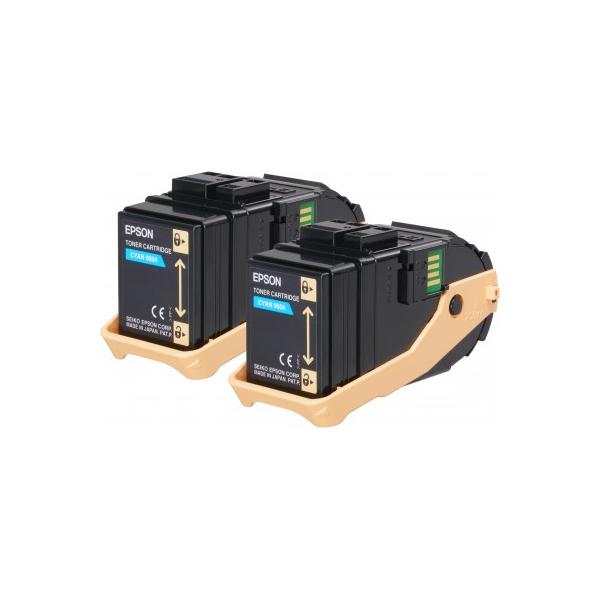 Epson Toner Ciano [conf.doppia] (AL-C9300N DOUBLE PACK TONER CART CYA)EpsonC13S050608