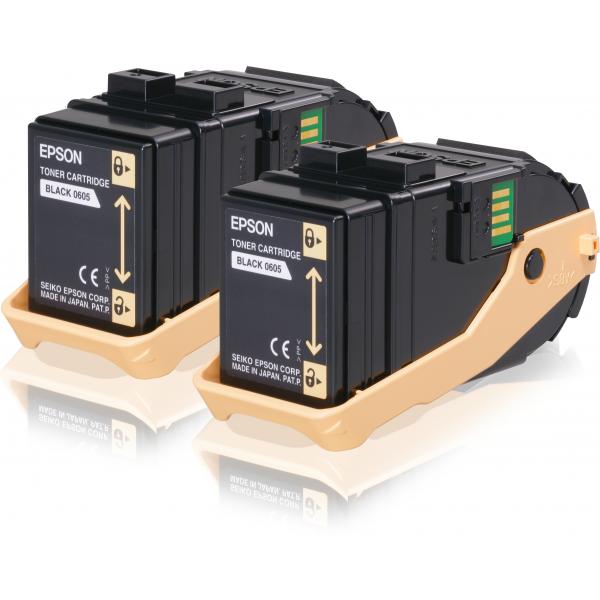 Epson Toner Nero [conf.doppia] (AL-C9300N DOUBLE PACK TONER CART BLA)EpsonC13S050609