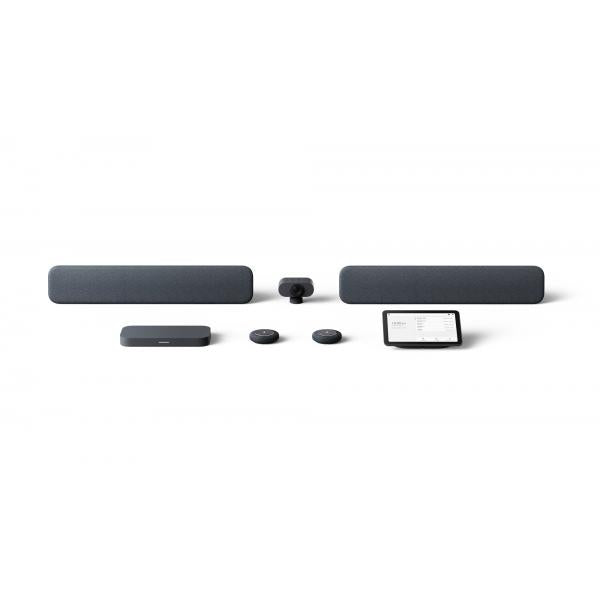 Lenovo Google Meet Series One Room Kits by Gen 3 sistema di conferenza 20,3 MP Collegamento ethernet LAN (Lenovo Google Meet Series One - Gen 3 - Large Room Kit - video conferencing kit - with 3 Years Lenovo Premier Support - charcoal - power adapter...