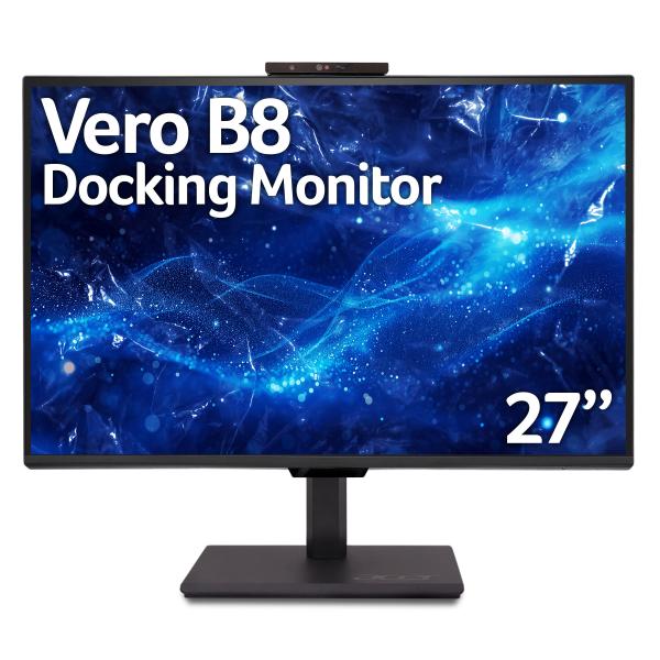 Acer B8 Vero B278UG 27 QHD Monitor Monitor PC 68,6 cm [27] 2560 x 1440 Pixel Wide Quad HD LED Nero (ACER VERO B278UG 69CM UK BLACK)Acer4711474484567UM.HB8EE.G04