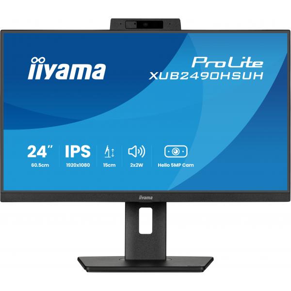 Iiyama XUB2490HSUH-B2 Monitor PC 60,5 cm [23.8] 1920 x 1080 Pixel Full HD LED Nero (24 XUB2490HSUH-B2 Monitor - 24 Black IPS LED Monitor Height Adjustable DisplayPort and HDMI)Iiyama4948570125517XUB2490HSUH-B2