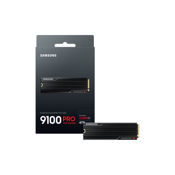 Samsung 9100 PRO Heatsink PCIe 5.0 NVMe M.2 SSD - 4 TB (9100 Pro Heatsink Pcie 5.0 - Nvme M.2 Ssd - 4 Tb - Warranty: 12M)Samsung8806095811659MZ-VAP4T0CW