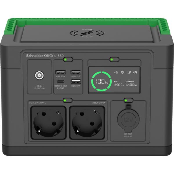 APC PPS330-GR stazione di alimentazione portatile Ioni di Litio 531 W 3,3 kg (SCHNEIDER OFFGRID PORTABLE PWR - STATION 330 332WH LI-ION 2SCHUKO)Apc0731304736875PPS330-GR