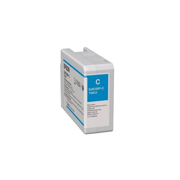Epson SJIC55[C] cartuccia d'inchiostro 1 pz Originale Ciano (SJIC55[C]: INK CARTRIDGE FOR - COLORWORKS CW-D6500/D6000 [CYAN])Epson8715946737683C13T58C240