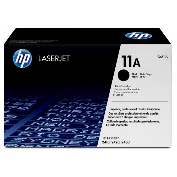 HP 11A Black Original LaserJet Toner Cartridge cartuccia toner 1 pz Originale Nero (Toner Black - Pages 6.000 - Warranty: 12M)HpQ6511A