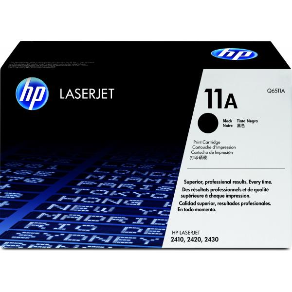HP 11A Black Original LaserJet Toner Cartridge cartuccia toner 1 pz Originale Nero (Toner Black - Pages 6.000 - Warranty: 12M)HpQ6511A