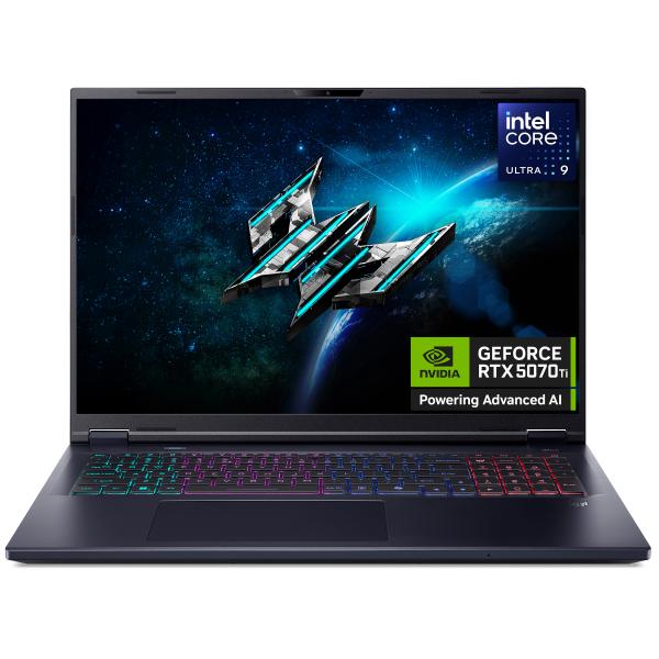 Acer Predator Helios Neo 18 AI PHN18-72-94C5 Intel Core Ultra 9 275HX Computer portatile 45,7 cm [18] WQXGA 16 GB DDR5-SDRAM 1 TB SSD NVIDIA GeForce RTX 5070 Ti Wi-Fi 6E [802.11ax] Windows 11 Home Inglese UK Nero (Acer) - Versione UKAcer4711474481221...