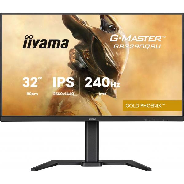 Iiyama G-MASTER GB3290QSU-B1 Monitor PC 80 cm [31.5] 2560 x 1440 Pixel Quad HD LED Nero (iiyama G-MASTER Dominate the game with the 32? QHD Gold Ph)Iiyama4948570124510GB3290QSU-B1