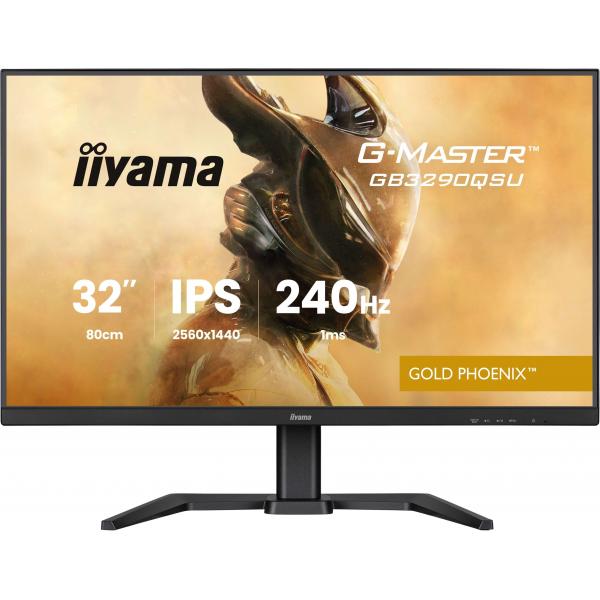 Iiyama G-MASTER GB3290QSU-B1 Monitor PC 80 cm [31.5] 2560 x 1440 Pixel Quad HD LED Nero (iiyama G-MASTER Dominate the game with the 32? QHD Gold Ph)Iiyama4948570124510GB3290QSU-B1