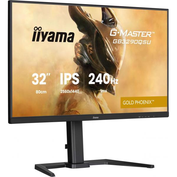 Iiyama G-MASTER GB3290QSU-B1 Monitor PC 80 cm [31.5] 2560 x 1440 Pixel Quad HD LED Nero (iiyama G-MASTER Dominate the game with the 32? QHD Gold Ph)Iiyama4948570124510GB3290QSU-B1