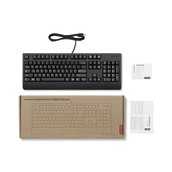 Lenovo Preferred Pro II tastiera Casa/ufficio USB Tedesco Nero (Preferred Pro II USB - Keyboard-German - Warranty: 12M)Lenovo4Y41R64596
