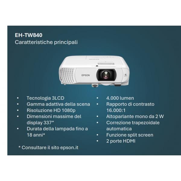 Epson EH-TW840 (EH-TW840 e Full HD lamp)Epson8715946738604V11HB63040