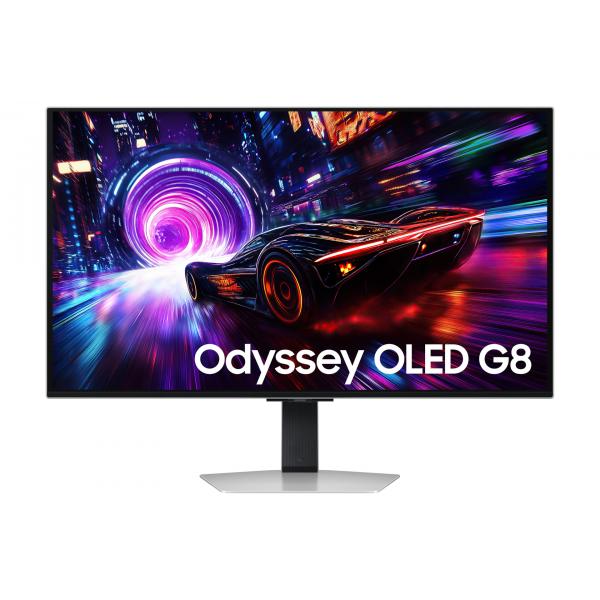 Samsung S32FG810SU Monitor PC 81,3 cm [32] 3840 x 2160 Pixel 4K Ultra HD OLED Argento (Samsung Odyssey OLED G8 S32FG810SU - G81SF Series - OLED monitor - gaming - 32 - 3840 x 2160 4K UHD [2160p] @ 240 Hz - 260 cd/m - 1000000:1 - DisplayHDR 400 True B...