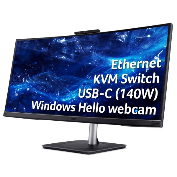 Acer CB3 Vero CB343CURDbemiiphcuzx Monitor Monitor PC 86,4 cm [34] 3440 x 1440 Pixel UltraWide Quad HD LED Nero (ACER VERO CB343CURD 86CM 34INCH)Acer4711474383778UM.CB3EE.D09