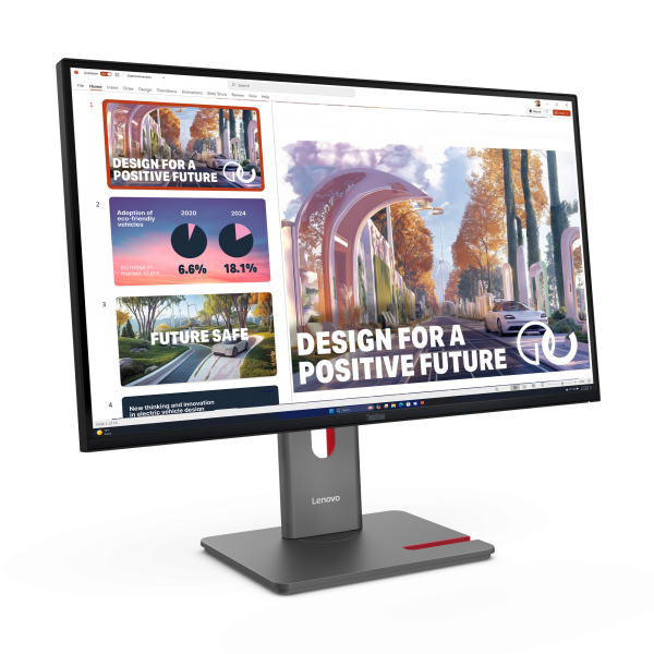 Lenovo ThinkVision P27QD-40 Monitor (Lenovo ThinkVision P27QD-40 - LED monitor - 27 - 2560 x 1440 QHD @ 120 Hz - IPS - 350 cd/m - 1500:1 - 4 ms - HDMI, DisplayPort - raven black)Lenovo019815653648864B3GAT2UK