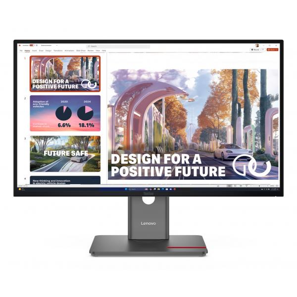 Lenovo ThinkVision P27QD-40 Monitor (Lenovo ThinkVision P27QD-40 - LED monitor - 27 - 2560 x 1440 QHD @ 120 Hz - IPS - 350 cd/m - 1500:1 - 4 ms - HDMI, DisplayPort - raven black)Lenovo019815653648864B3GAT2UK