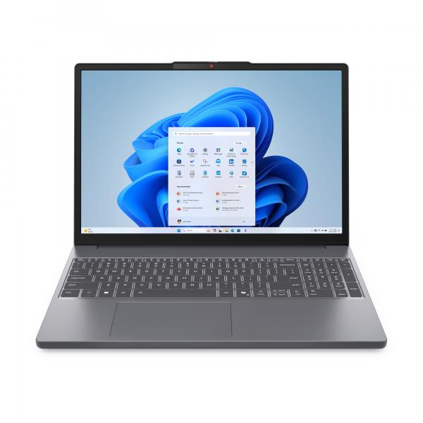 Lenovo IdeaPad Slim 3 15IRU10 Intel Core 3 100U Computer portatile 38,9 cm [15.3] WUXGA 8 GB DDR5-SDRAM 256 GB SSD Wi-Fi 7 [802.11be] Windows 11 Home Grigio Inglese (Lenovo) - Versione UKLenovo019815841053383KD000TUK