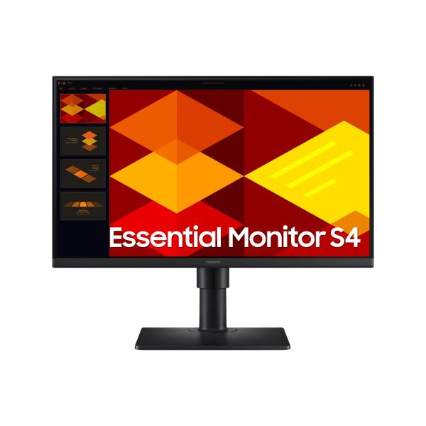 Samsung S24D406GAU Monitor PC 61 cm [24] 1920 x 1080 Pixel Full HD LCD Nero (Samsung Essential S4 S24D406GAU - S40GD Series - LED monitor - 24 - 1920 x 1080 Full HD [1080p] @ 100 Hz - IPS - 250 cd/m - 1000:1 - 5 ms - 2xHDMI, DisplayPort - speakers - ...
