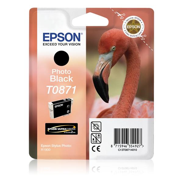 Epson Flamingo Cartuccia Nero foto (Epson T0871 - foto-sort - original - b)EpsonC13T08714010
