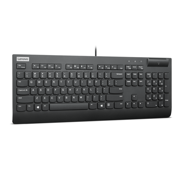 Lenovo Smartcard Wired Keyboard II tastiera Casa/ufficio USB Finlandese, Svedese Nero (Lenovo - tastatur - svensk/finsk Indga)Lenovo4Y41R64708
