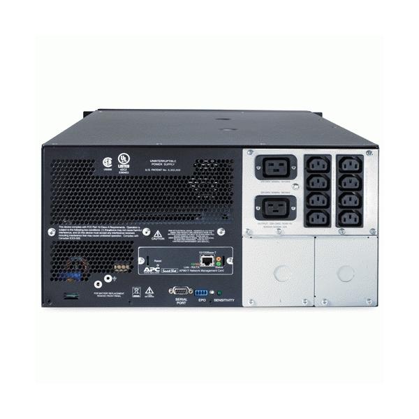 APC Smart-UPS gruppo di continuità [UPS] A linea interattiva 5 kVA 4000 W 10 presa[e] AC (SMART-UPS 5000VA 5U RM 19IN - W/ SHUTDOWN SOFTWARE/USB/SER IN)ApcSUA5000RMI5U