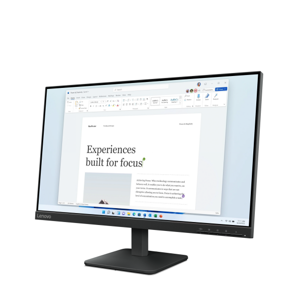 Lenovo L24-4e Monitor PC 60,5 cm [23.8] 1920 x 1080 Pixel Full HD LCD Nero (Lenovo L24-4e computerskrm 60,5 cm [2)Lenovo68C2KAC1EU