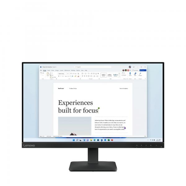 Lenovo L24-4e Monitor PC 60,5 cm [23.8] 1920 x 1080 Pixel Full HD LCD Nero (Lenovo L24-4e computerskrm 60,5 cm [2)Lenovo019815653462068C2KAC1EU