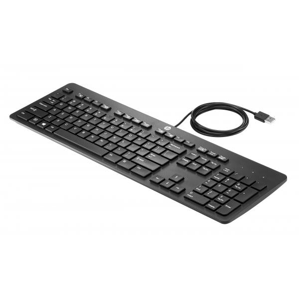 HP USB Business Slim Keyboard tastiera Ufficio Nero (USB Business Slim Keyboard FR - **New Retail** - French - Warranty: 12M) - Versione UKHpN3R87AA#ABF