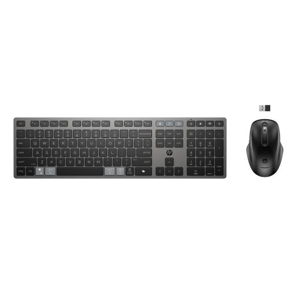 HP Combinazione di tastiera e mouse wireless ricaricabili multidispositivo 725 (725 Multi Rchrgbl WLS KB/MSE - BEL - Warranty: 12M)Hp9T5B0UT#AC0