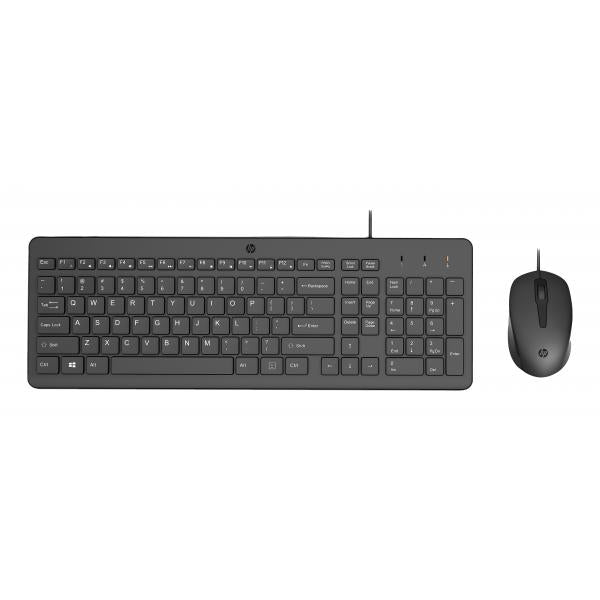 HP Tastiera e mouse 150 Wired (150 Wired Mouse and Keyboar - Warranty: 3M)Hp240J7AA#ABF