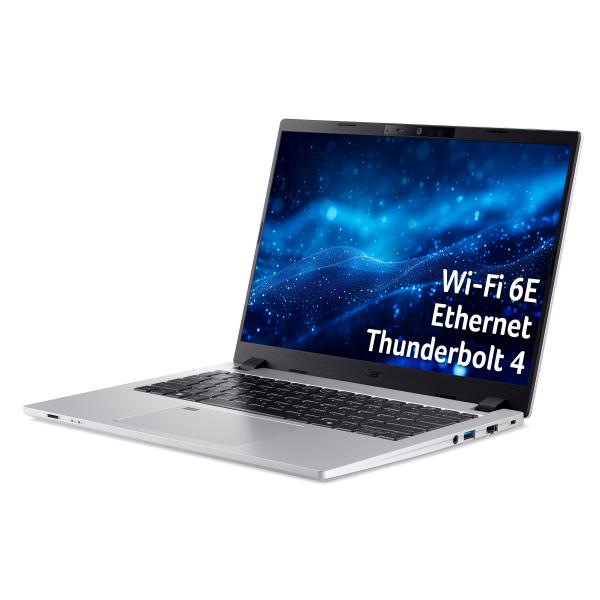 Acer TravelMate P2 TMP214-56-TCO-36B7 Intel Core 3 100U Computer portatile 35,6 cm [14] WUXGA 8 GB DDR5-SDRAM 256 GB SSD Wi-Fi 6 [802.11ax] Windows 11 Pro Argento (Acer TravelMate P2 14 TMP214-56-TCO - Intel Core 3 - 100U / up to 4.7 GHz - Win 11 Pro...